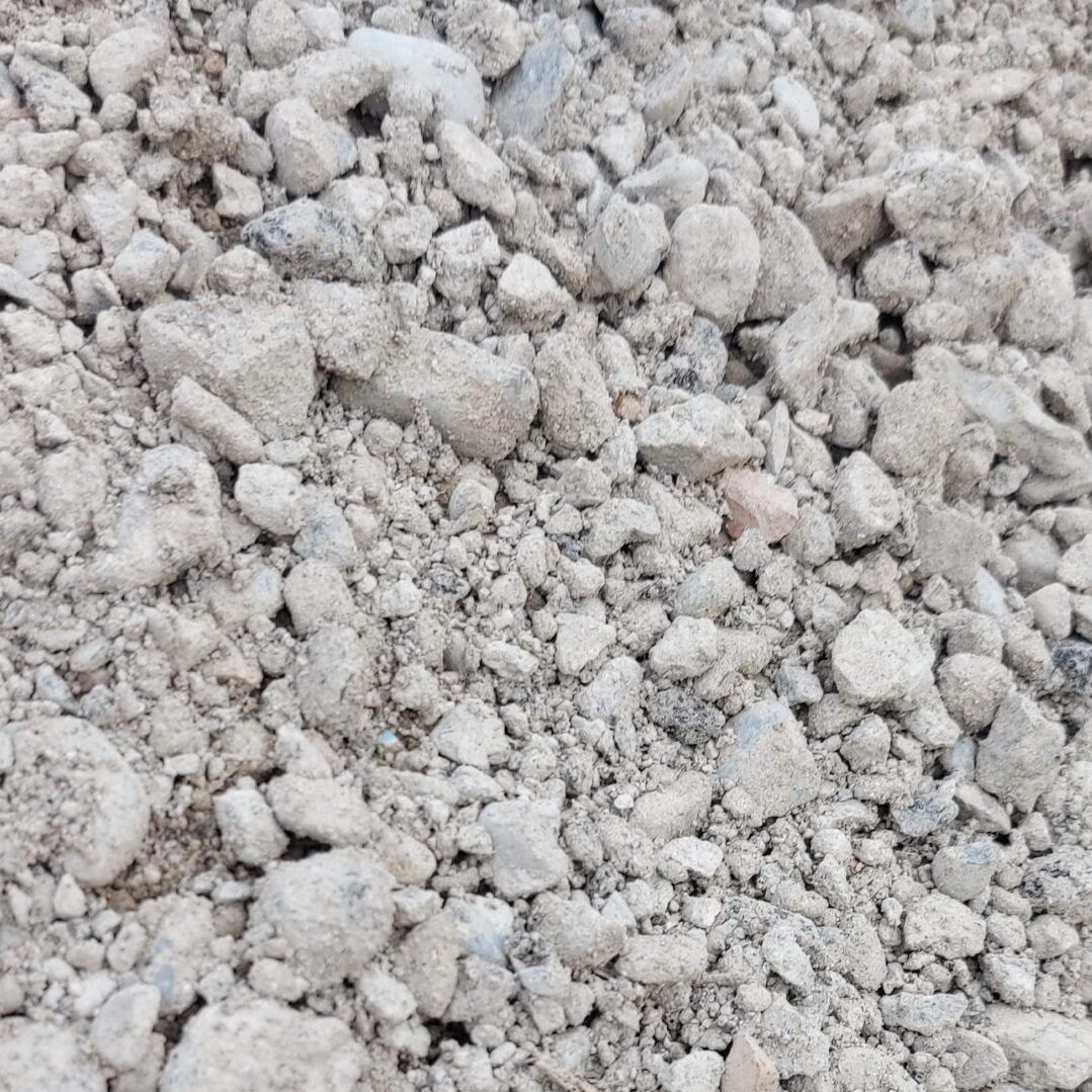 Béton concassé en vrac